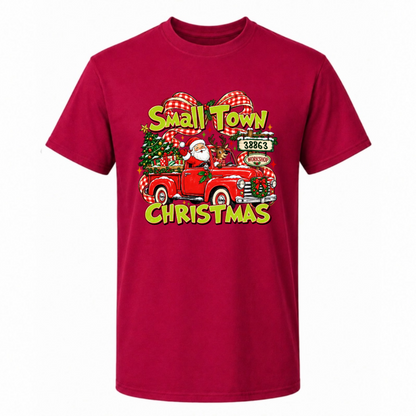 Personalized Christmas Shirt  - Small Town Christmas Tshirt Sweatshirt - Gift for Friends, Self Gift