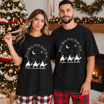 Wise Men Still Seek Him Christmas Shirt, Christian Nativity T-Shirt, Religious Christmas Gift for Men Women