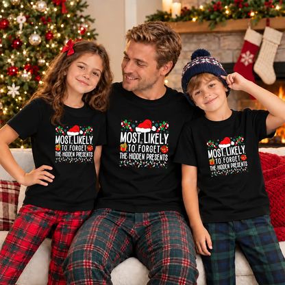 Most Likely To Christmas Shirt, Funny Holiday Graphic Tee, Christmas Family Matching Outfits