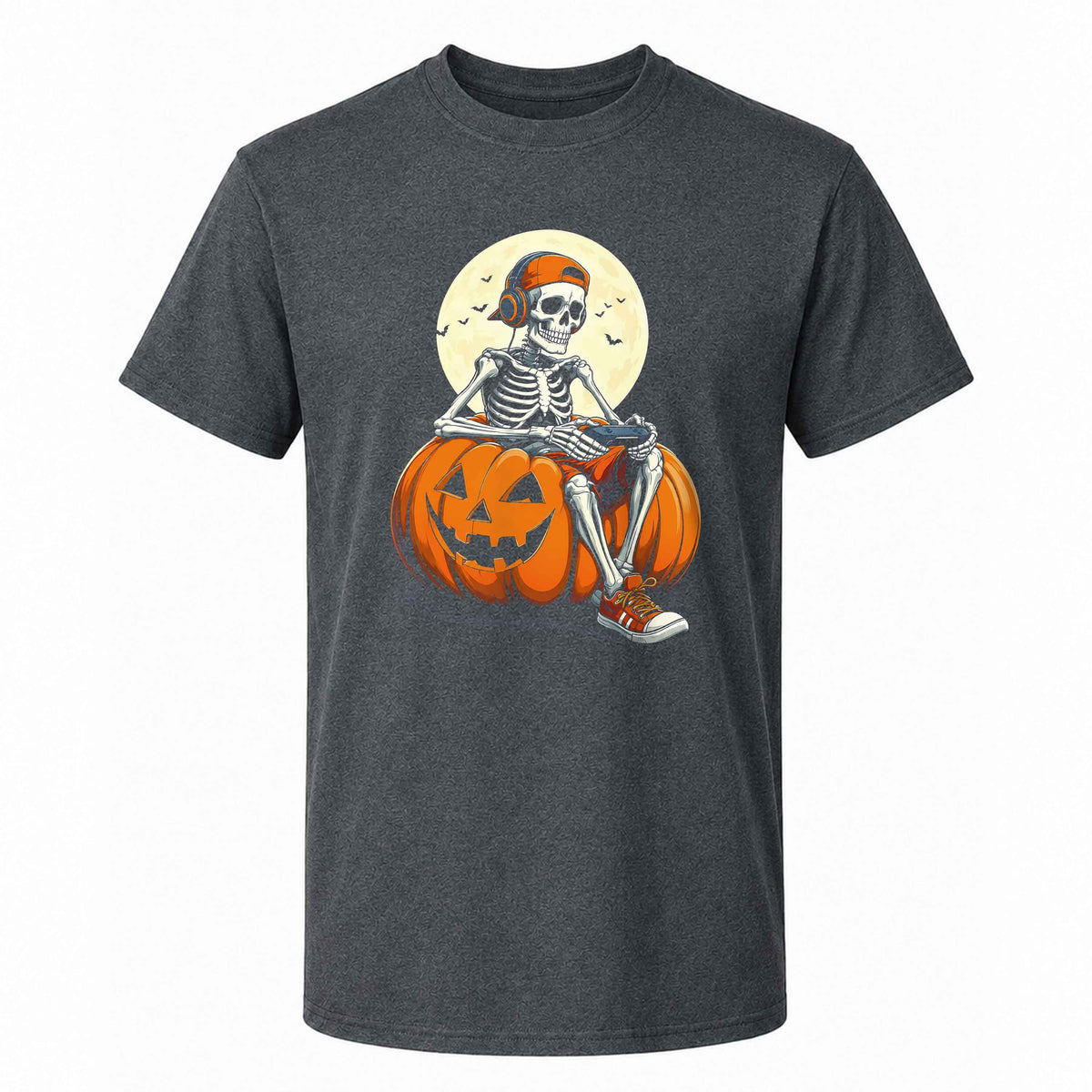 Skeleton Gamer Halloween Sweatshirt, Boys Pumpkin Gaming Shirt, Funny Halloween Gift