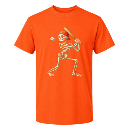 Baseball Skeleton Graphic Halloween Sweatshirt, Spooky Baseball Player Shirt, Funny Halloween Gift