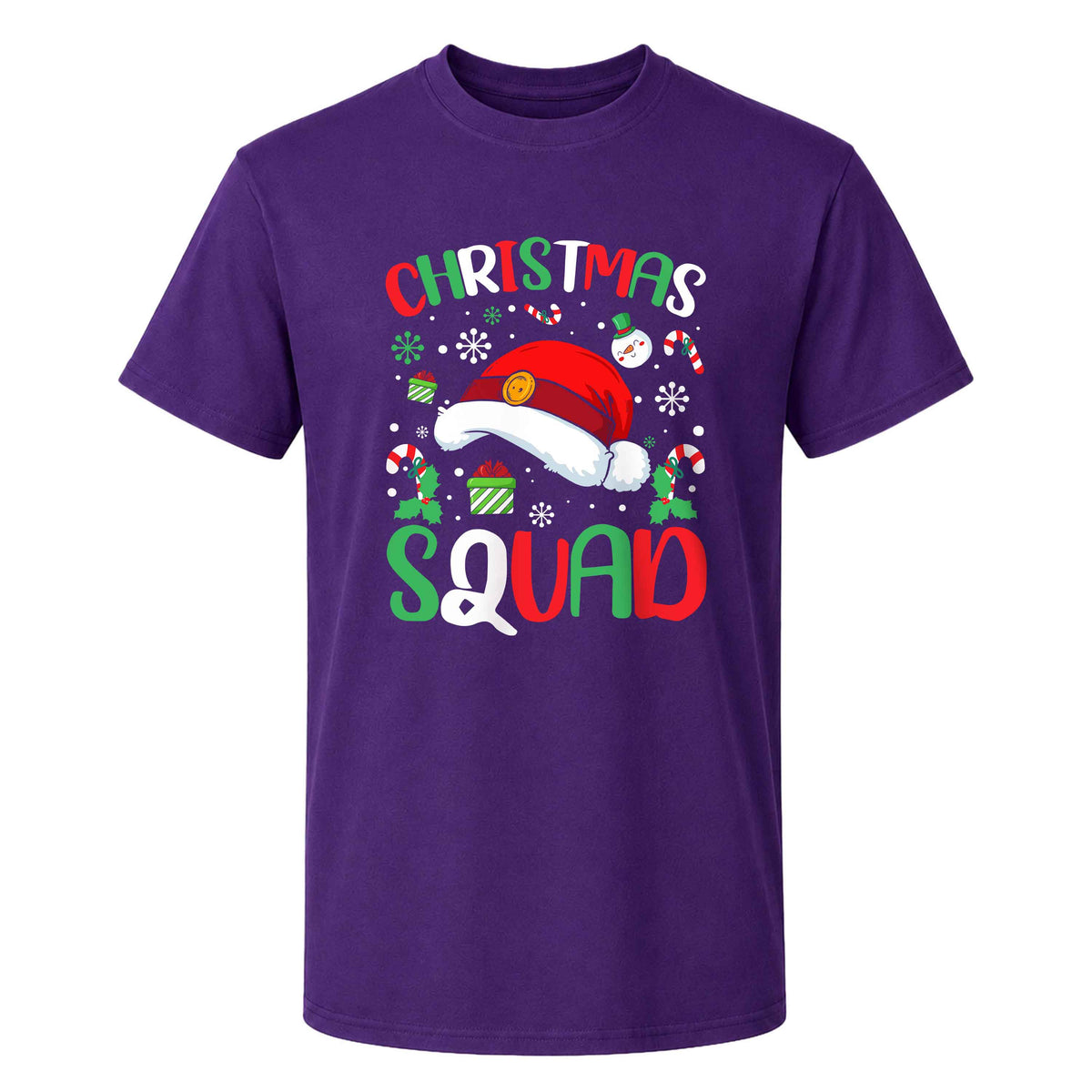 Christmas Squad Matching Family Shirts, Funny Christmas Graphic Tees, Holiday Gift for Family