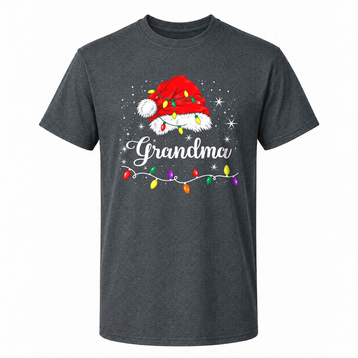 Personalized Family Christmas Shirts, Matching Santa Hat Tees, Custom Name Holiday Gift