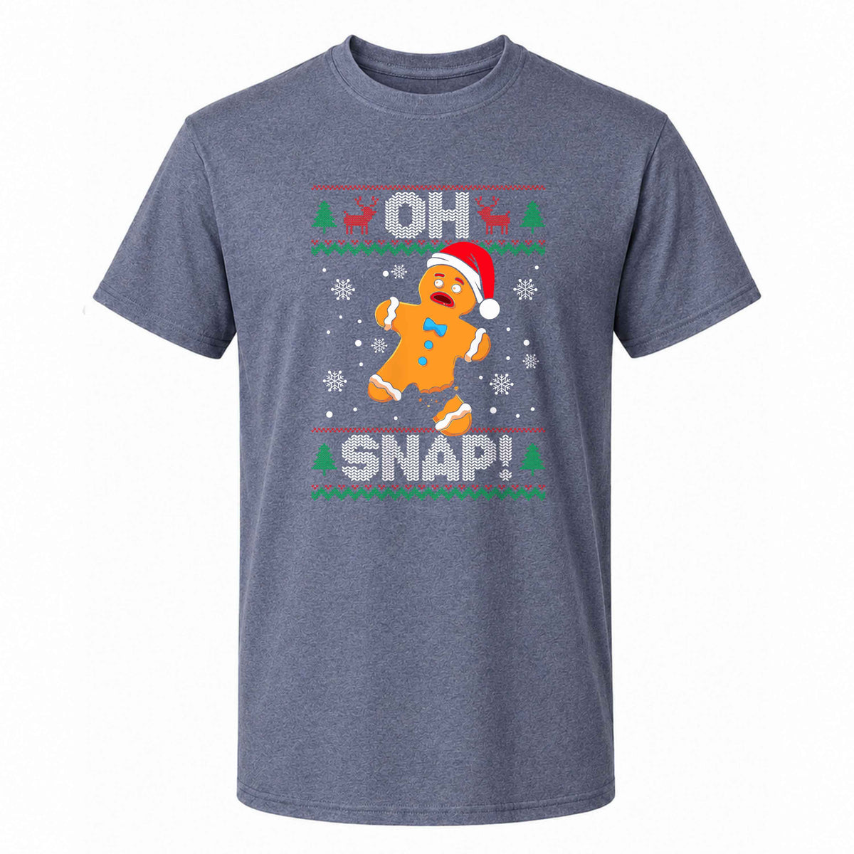 Funny Gingerbread Christmas Sweatshirt, Oh Snap Holiday Graphic Tee, Christmas Gift