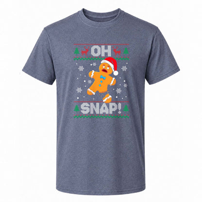 Funny Gingerbread Christmas Sweatshirt, Oh Snap Holiday Graphic Tee, Christmas Gift
