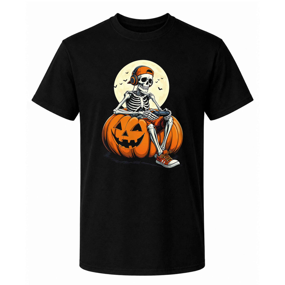 Skeleton Gamer Halloween Sweatshirt, Boys Pumpkin Gaming Shirt, Funny Halloween Gift