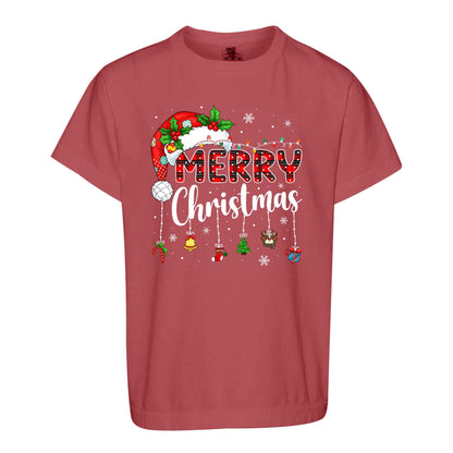 Matching Family Christmas Shirts, Merry Christmas Santa Hat Graphic Tees, Christmas Gift for Family