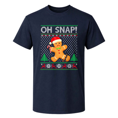 Funny Gingerbread Christmas Sweatshirt, Oh Snap Holiday Graphic Tee, Christmas Gift
