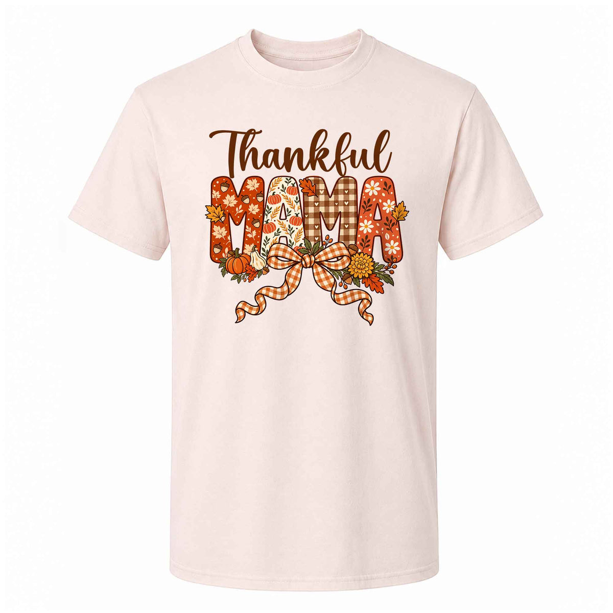 Personalized Thanksgiving Shirt - Thankful Mama - Holiday Gift for Mom, Grandma