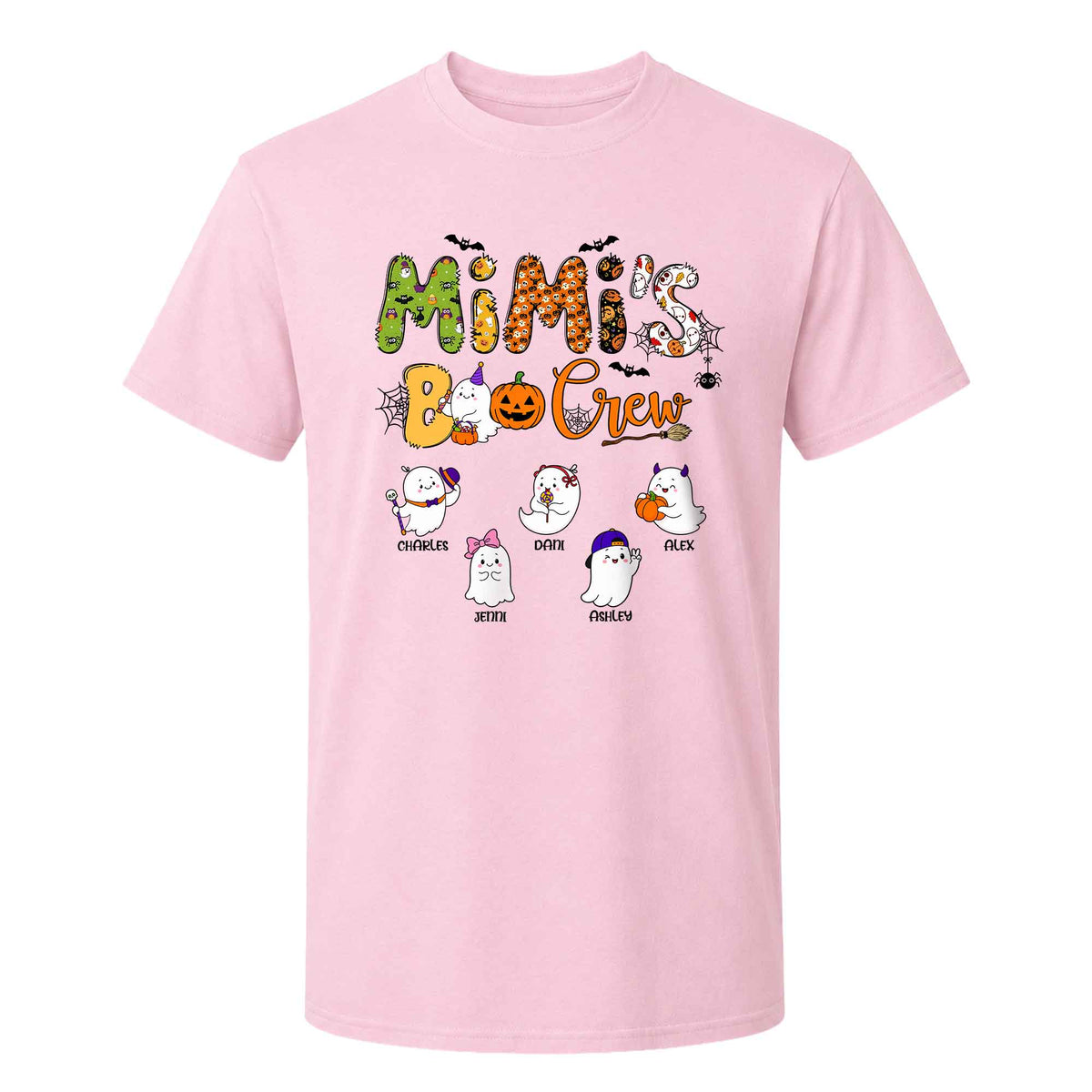 Personalized Halloween Shirt - Mimi's Boo Crew T-Shirt Sweatshirt - Spooky Season Gift for Mom, Grandma