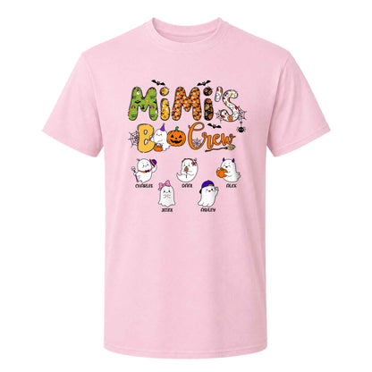 Personalized Halloween Shirt - Mimi's Boo Crew T-Shirt Sweatshirt - Spooky Season Gift for Mom, Grandma