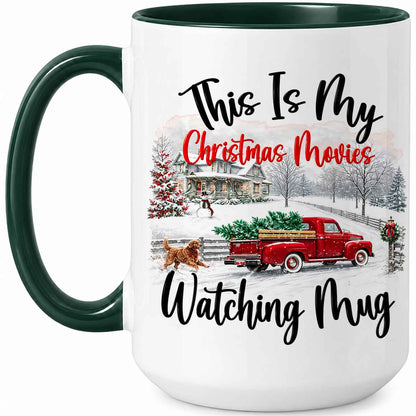 Christmas Movie Mug, Red Truck Christmas Tree Coffee Mug, Holiday Gift for Family
