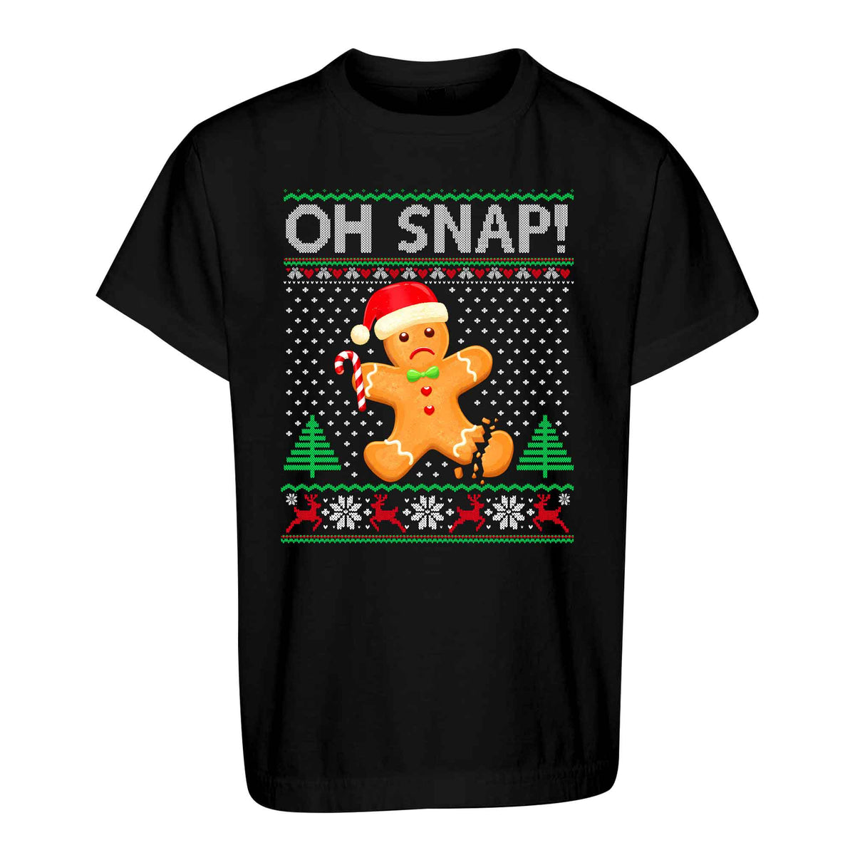 Funny Gingerbread Christmas Sweatshirt, Oh Snap Holiday Graphic Tee, Christmas Gift