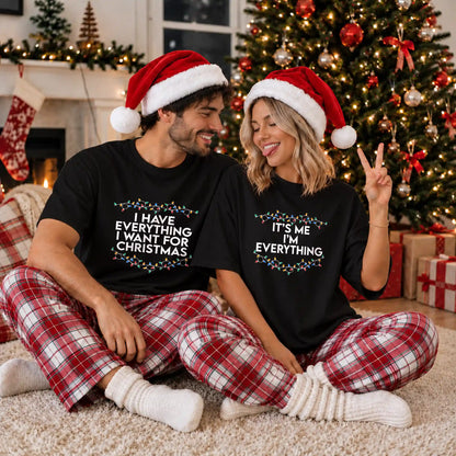 Funny Christmas Couple Shirts, It's Me I'm Everything Matching Holiday Shirts, Christmas Gift for Couples