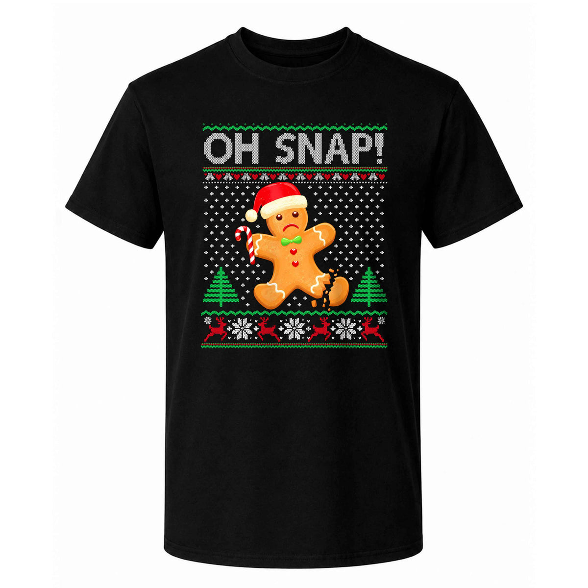 Funny Gingerbread Christmas Sweatshirt, Oh Snap Holiday Graphic Tee, Christmas Gift
