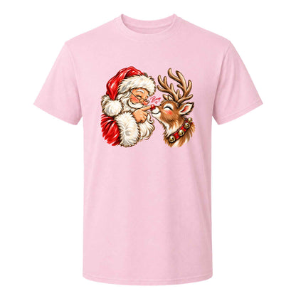 Funny Christmas Shirt  - Reindeer Santa Claus Boop T-shirt Sweatshirt - Trendy Christmas Gift for Friends, Self Gift