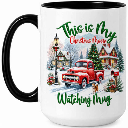 Christmas Movie Mug, Red Truck Christmas Tree Coffee Mug, Holiday Gift for Family