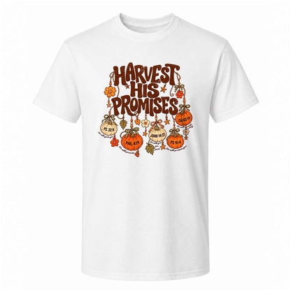 Thanksgiving Christian Shirt  - Harvest His Promises - Thanksgiving Gift for Friends, Self Gift