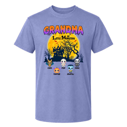 Personalized Grandma Monster Halloween Sweatshirt, Custom Characters & Names Halloween Family Gift