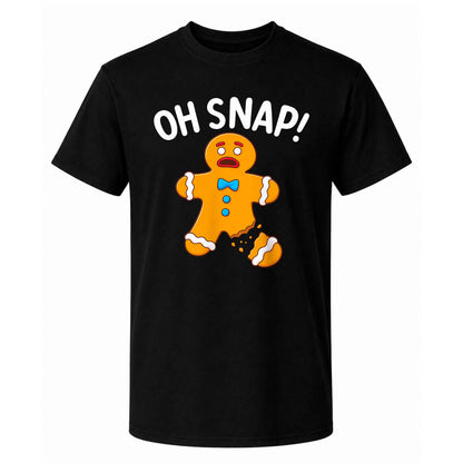 Funny Gingerbread Christmas Sweatshirt, Oh Snap Holiday Graphic Tee, Christmas Gift