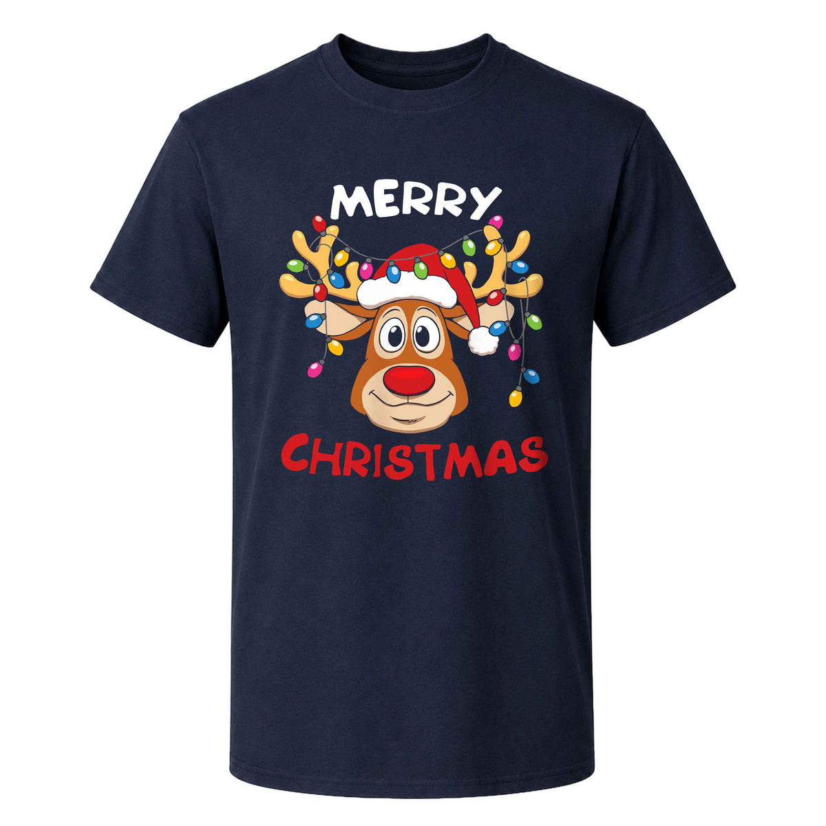 Matching Family Christmas Shirts, Merry Christmas Santa Hat Graphic Tees, Christmas Gift for Family