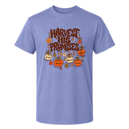 Thanksgiving Christian Shirt  - Harvest His Promises - Thanksgiving Gift for Friends, Self Gift