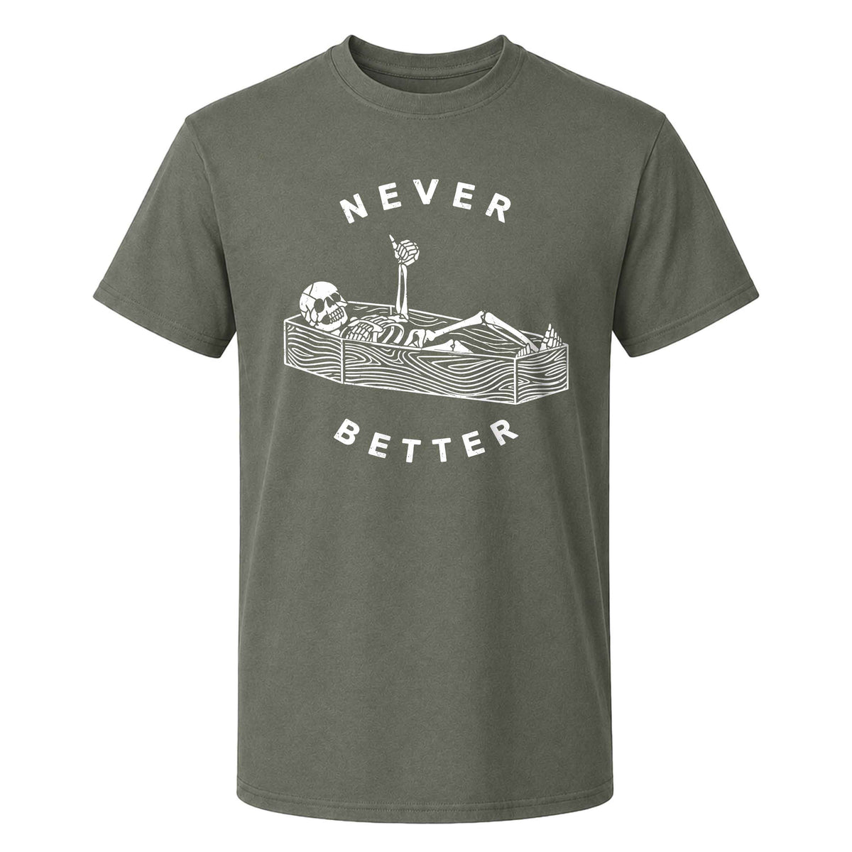 Funny Skeleton Coffee Halloween Sweatshirt, Never Better Graphic, Halloween Gift