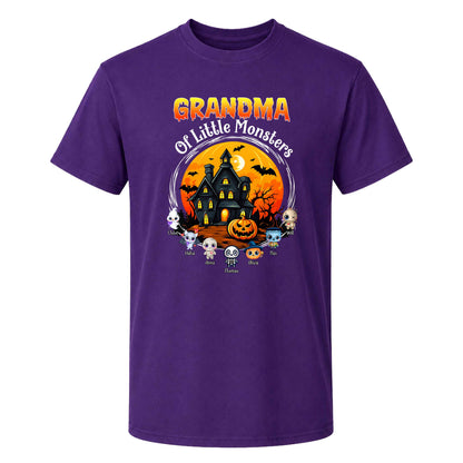 Personalized Grandma Monster Halloween Sweatshirt, Custom Characters & Names Halloween Family Gift