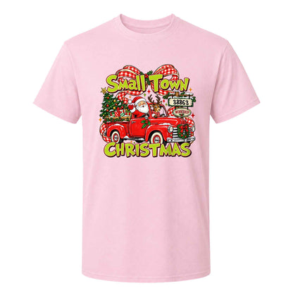 Personalized Christmas Shirt  - Small Town Christmas Tshirt Sweatshirt - Gift for Friends, Self Gift