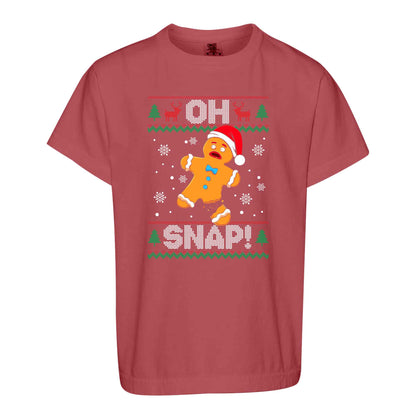 Funny Gingerbread Christmas Sweatshirt, Oh Snap Holiday Graphic Tee, Christmas Gift