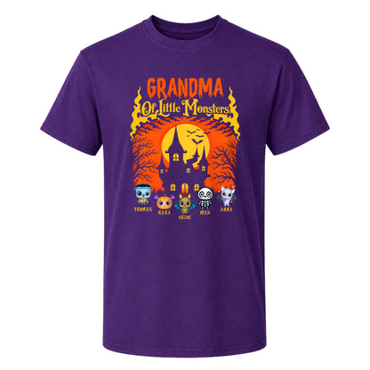 Personalized Grandma Monster Halloween Sweatshirt, Custom Characters & Names Halloween Family Gift