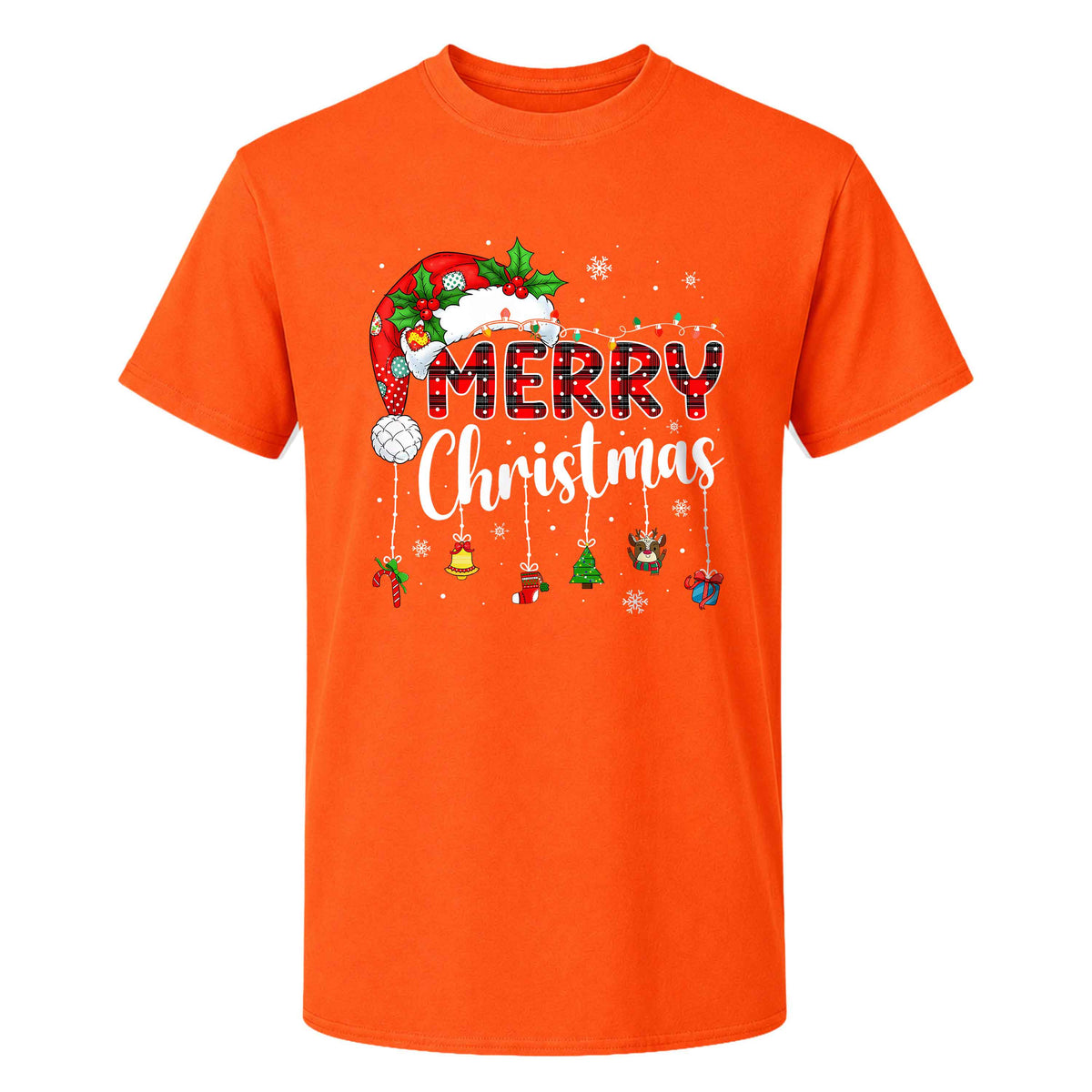 Matching Family Christmas Shirts, Merry Christmas Santa Hat Graphic Tees, Christmas Gift for Family