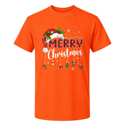 Matching Family Christmas Shirts, Merry Christmas Santa Hat Graphic Tees, Christmas Gift for Family