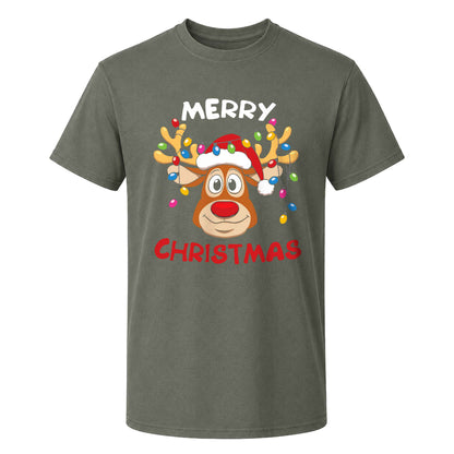 Matching Family Christmas Shirts, Merry Christmas Santa Hat Graphic Tees, Christmas Gift for Family