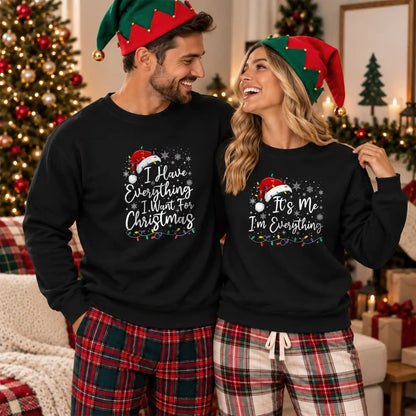 Funny Christmas Couple Shirts, It's Me I'm Everything Matching Holiday Shirts, Christmas Gift for Couples