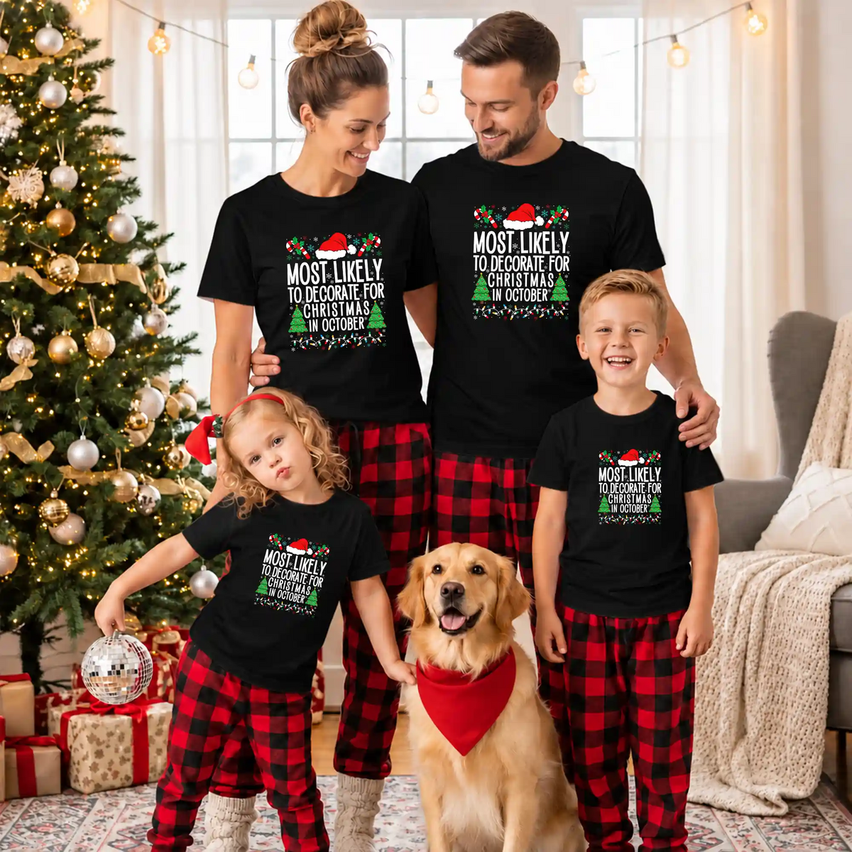 Most Likely To Christmas Shirt, Funny Holiday Graphic Tee, Christmas Family Matching Outfits