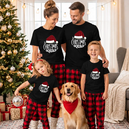 Christmas Squad Matching Family Shirts, Funny Christmas Graphic Tees, Holiday Gift for Family