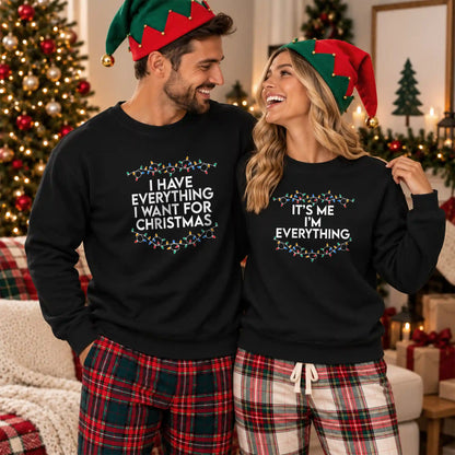 Funny Christmas Couple Shirts, It's Me I'm Everything Matching Holiday Shirts, Christmas Gift for Couples