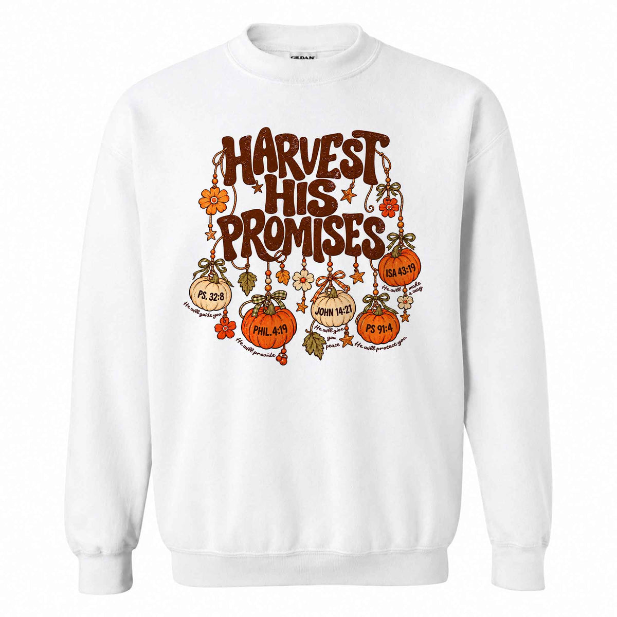 Thanksgiving Christian Shirt  - Harvest His Promises - Thanksgiving Gift for Friends, Self Gift