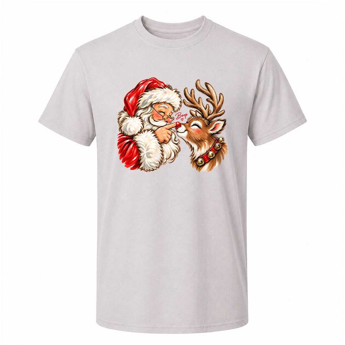 Funny Christmas Shirt  - Reindeer Santa Claus Boop T-shirt Sweatshirt - Trendy Christmas Gift for Friends, Self Gift