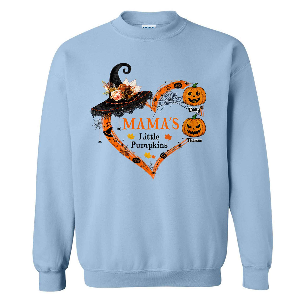 Personalized Halloween Mama Shirt - Mama's Little Pumpkins - Halloween Mom, Grandma Gift