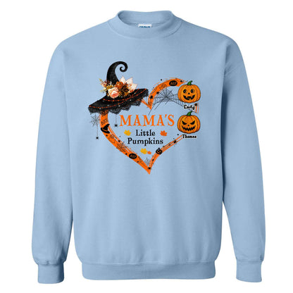 Personalized Halloween Mama Shirt - Mama's Little Pumpkins - Halloween Mom, Grandma Gift