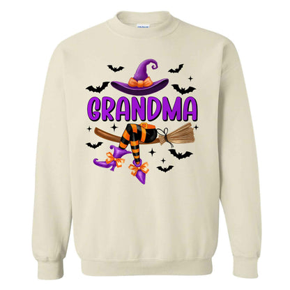 Personalized Halloween Witch Shirt - Grandma Witch T-Shirt Sweatshirt - Halloween Gift for Grandma, Mom