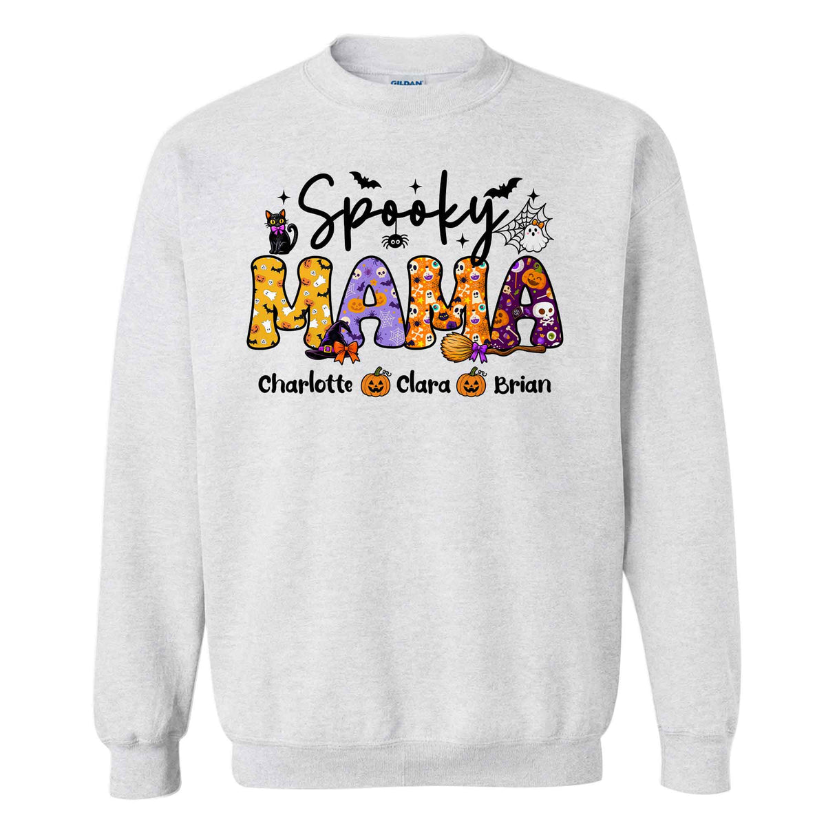 Personalized Halloween Shirt - Spooky Mama - Halloween Gift for Mom & Grandma