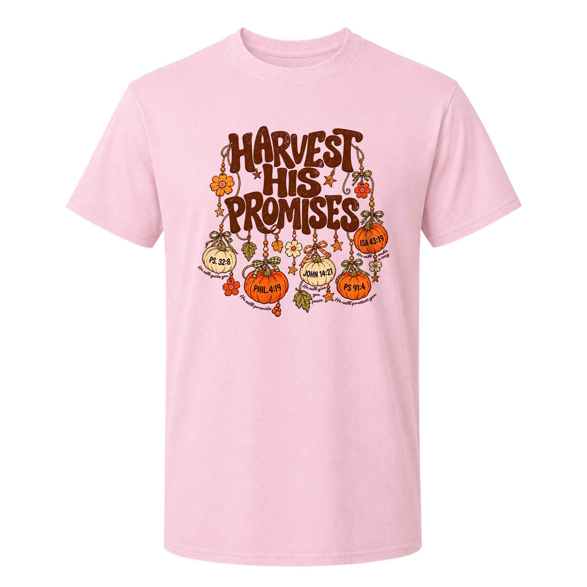 Thanksgiving Christian Shirt  - Harvest His Promises - Thanksgiving Gift for Friends, Self Gift
