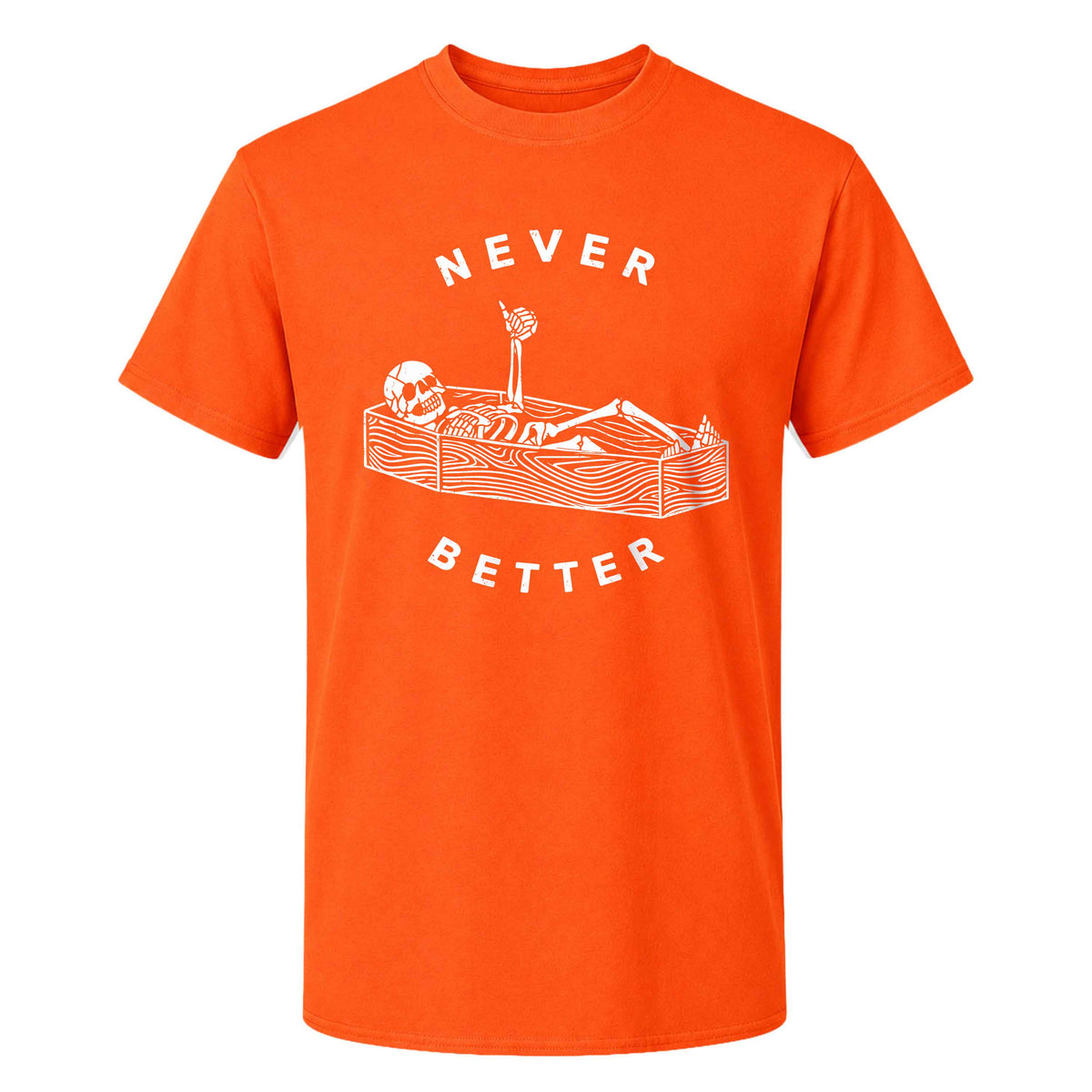 Funny Skeleton Coffee Halloween Sweatshirt, Never Better Graphic, Halloween Gift