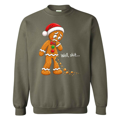 Gingerbread Christmas Sweatshirt, Funny Christmas Shirt Christmas Gift