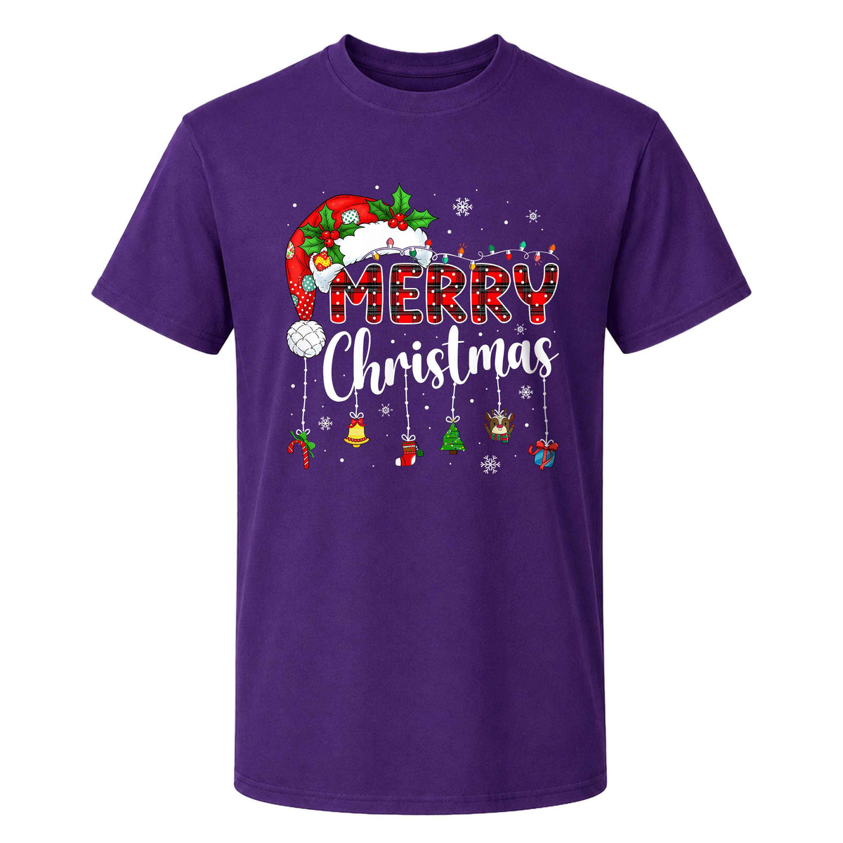 Matching Family Christmas Shirts, Merry Christmas Santa Hat Graphic Tees, Christmas Gift for Family