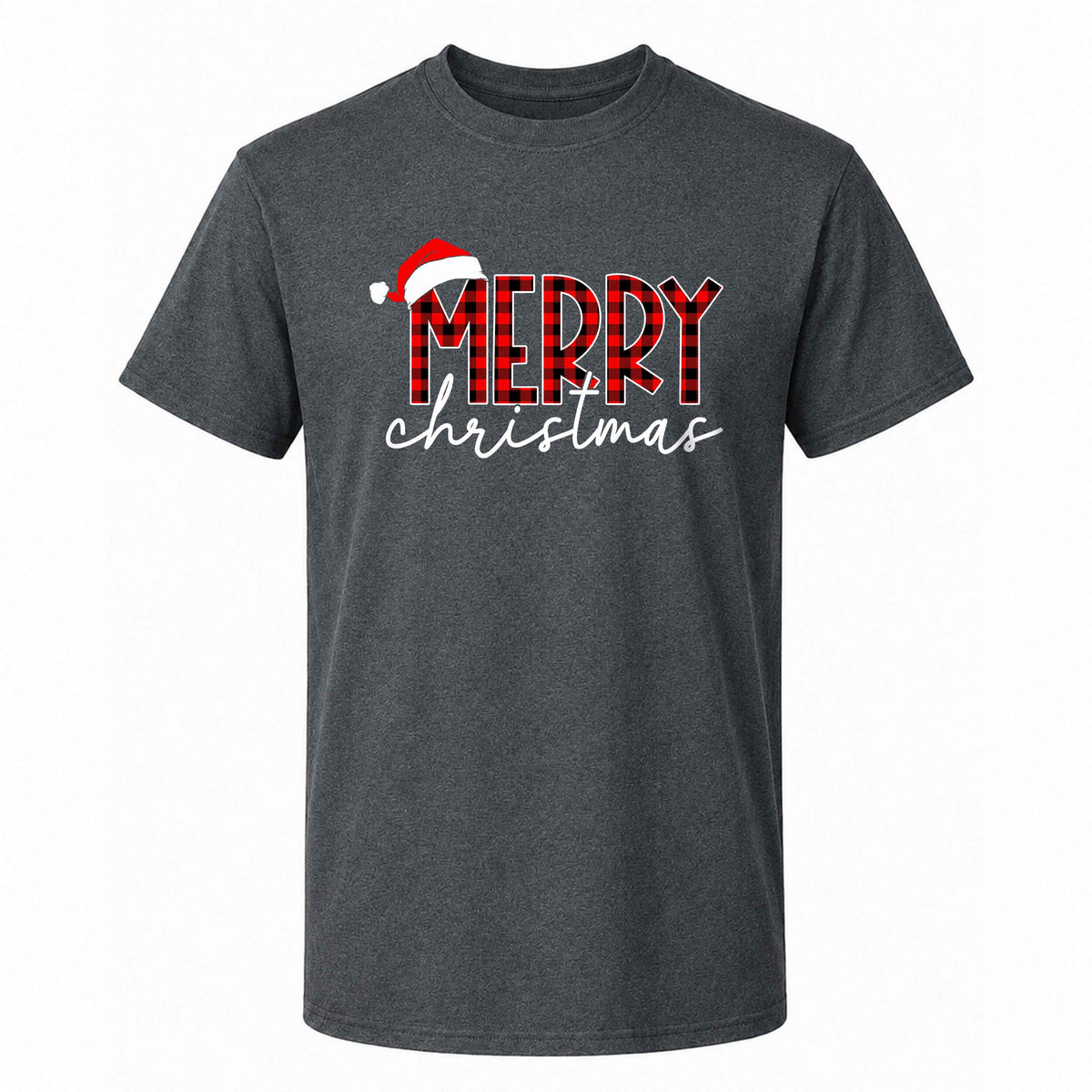 Matching Family Christmas Shirts, Merry Christmas Santa Hat Graphic Tees, Christmas Gift for Family