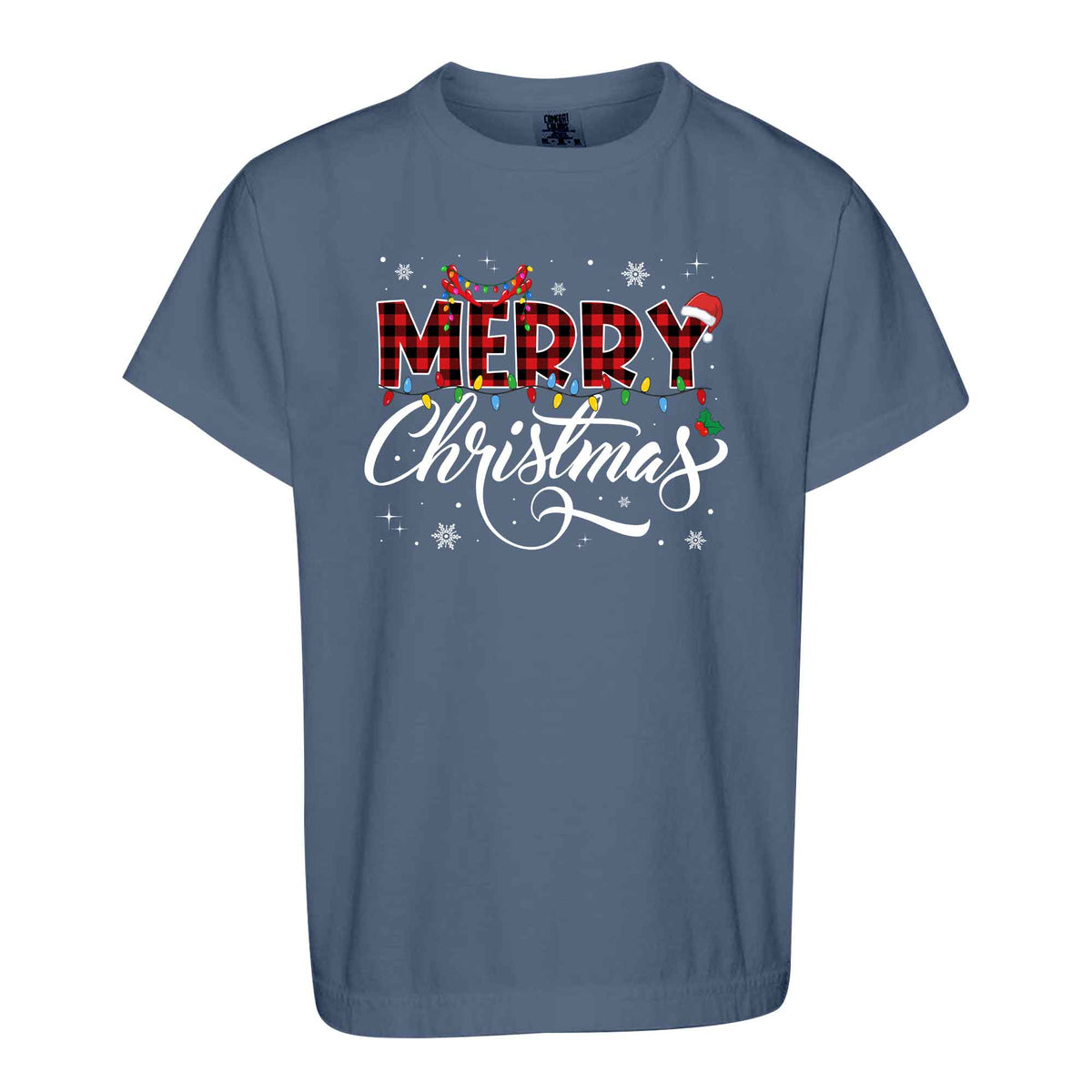 Matching Family Christmas Shirts, Merry Christmas Santa Hat Graphic Tees, Christmas Gift for Family